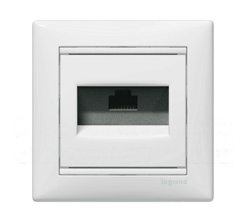 Valena Белый Розетка комп(RJ45) 1-ая 5 кат UTP  774230  Legrand