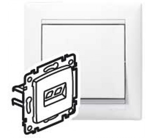 Valena Белый Розетка комп(RJ45) 1-ая 5 кат UTP  774230  Legrand