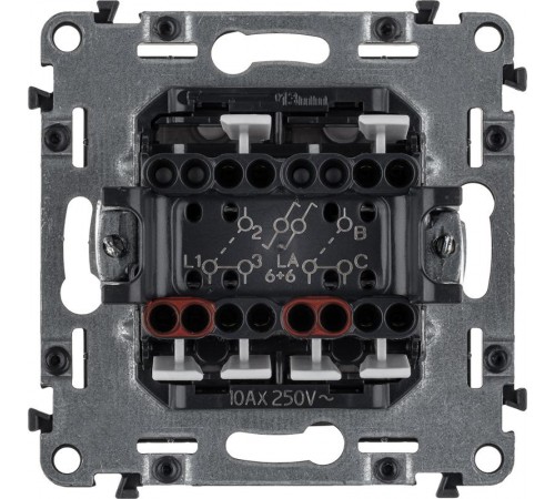 Valena ALLURE DIY Алюминий Переключатель 1-клавишный с подсветкой 10А 250В  752908  Legrand