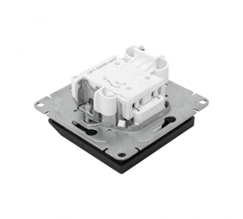 Механизм выключателя, карточный, с подсветкой, чёрный Эпика EKF  UP1-SWB-card  EKF