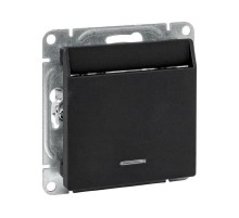 Механизм выключателя, карточный, с подсветкой, чёрный Эпика EKF  UP1-SWB-card  EKF