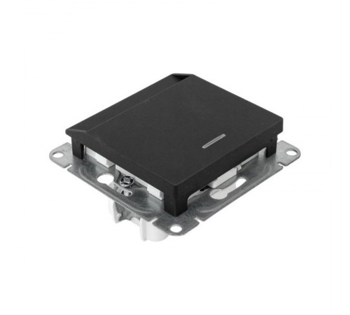 Механизм выключателя, карточный, с подсветкой, чёрный Эпика EKF  UP1-SWB-card  EKF