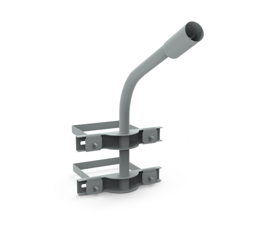 Кронштейн для уличных светильников на опору с 2 хомутами 625х460х680 D48мм  903265302  Gauss