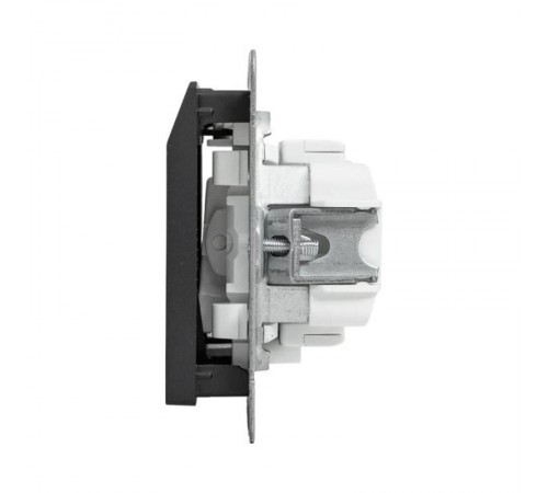 Механизм выключателя, карточный, с подсветкой, чёрный Эпика EKF  UP1-SWB-card  EKF