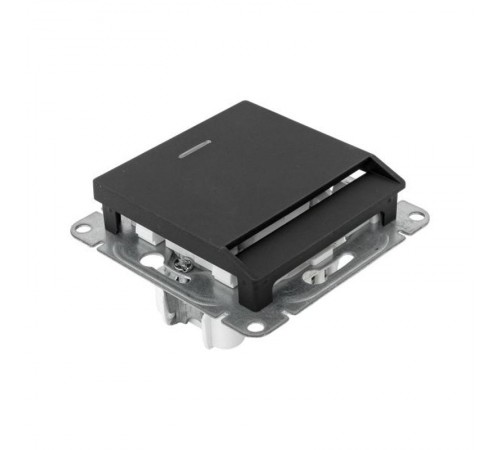 Механизм выключателя, карточный, с подсветкой, чёрный Эпика EKF  UP1-SWB-card  EKF