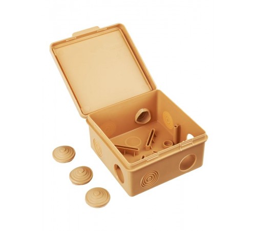 Коробка расп. КМ 100х100х50мм о/к IP54 8 вв. сосна  UKO31-100-100-050-K34-54  IEK