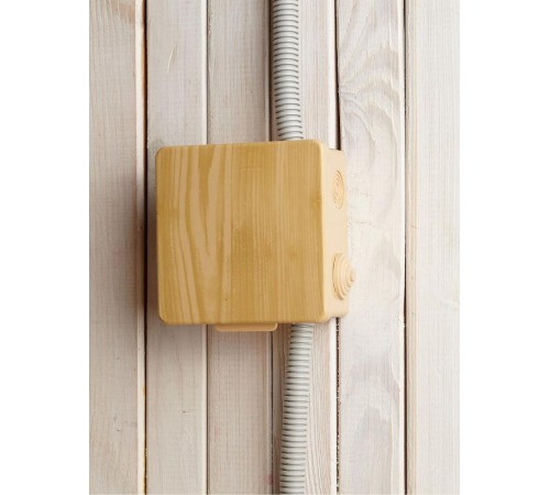 Коробка расп. КМ 100х100х50мм о/к IP54 8 вв. сосна  UKO31-100-100-050-K34-54  IEK