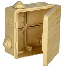 Коробка расп. КМ 100х100х50мм о/к IP54 8 вв. сосна  UKO31-100-100-050-K34-54  IEK