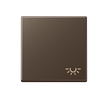 Клавиша с символом "освещение"; мокка  A590LMO  Jung