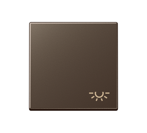 Клавиша с символом "освещение"; мокка  A590LMO  Jung
