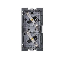 Simon CIMA 500 Розетка двойная 2P+E Schuko, 16А, 250В, клеммы: зажим+винт, 50х100мм, 500 CIMA, база  50002472-039  Simon