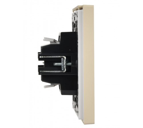 FORTE&PIANO Выключатель 1-клавишный самовозвратн. 10А FP410 ваниль  FP-V14-0-10-1-K10  IEK