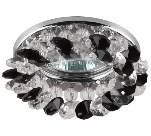 Светильник точечный встраиваемый под лампу DK16 50Вт MR16 хром/прозрачный  C0043750  ЭРА