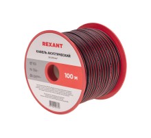 Кабель акустический 2х1,00 мм красно-черный (бухта 100 м)  01-6105-3  REXANT