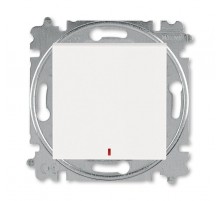 ABB Levit Жемчуг / ледяной Переключатель 1-кл. с подсветкой контрольная  3559H-A25445 68W  2CHH592545A6068  ABB