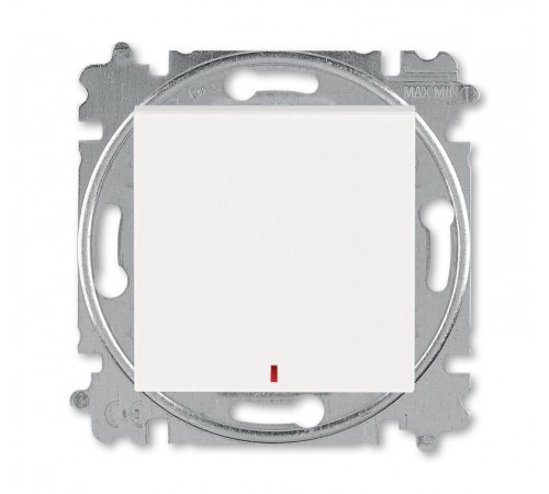 ABB Levit Жемчуг / ледяной Переключатель 1-кл. с подсветкой контрольная  3559H-A25445 68W  2CHH592545A6068  ABB