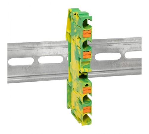 Клеммная колодка пружинная 6 Push-in 4 вывода земля PIT-6-4-pe  EKF