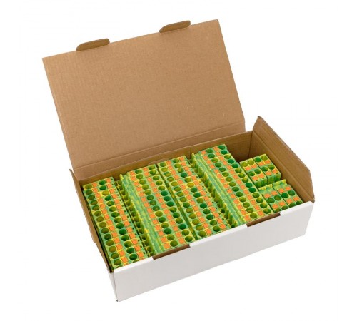 Клеммная колодка пружинная 6 Push-in 4 вывода земля PIT-6-4-pe  EKF