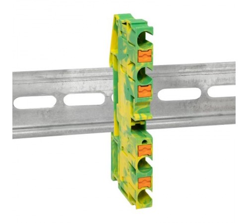 Клеммная колодка пружинная 6 Push-in 4 вывода земля PIT-6-4-pe  EKF