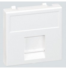 Simon Connect Адаптер универсальный на 1 RJ45 коннектор, модуль К45, с защит.шторками, алюминий  K76-8  Simon