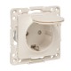 Стокгольм Механизм Розетки 1-местной с/з 16А белый с крышкой и защ. штор. IP44 EKF PROxima  EYR16-028-10-44  EKF