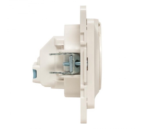 Стокгольм Механизм Розетки 1-местной с/з 16А белый с крышкой и защ. штор. IP44 EKF PROxima  EYR16-028-10-44  EKF