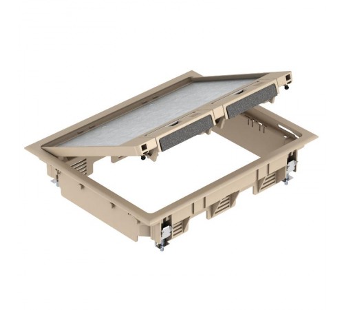 Лючок GES6U (универсальный) 9xModul45 (для 3xUT3, полиамид, бежевый)  7405316  OBO Bettermann