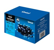 Гирлянда светодиодная  с эффектом мерцания  ULD-S1000-120/TBK WHITE IP67  10м. соед. 120 диодов. белый свет. шнур черный  UL-00003944  Uniel