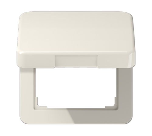Подпружиненная откидная крышка, для монтажа устройств размером 50х50; термопласт; слоновая кость; CD500  CD590KL  Jung