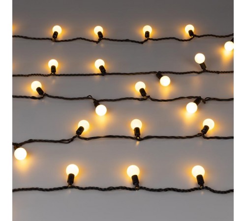 Светодиодная гирлянда ARD-BALL-CLASSIC-D23-10000-BLACK-80LED WARM (230V, 3.5W)  025617  Arlight