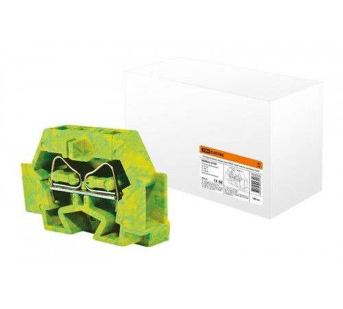 Микроклемма модульная МКМ 4мм2 желто-зеленая  SQ0822-0109  TDM