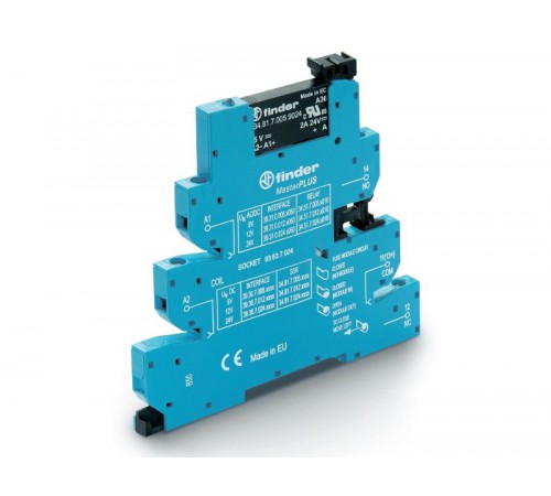 Интерфейсный модуль, твердотельное реле, серия MasterPLUS; выход 6A (24В DC); питание 110-125В DC  393071259024  Finder