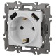 Розетка Elegance 14-4109-01М 2P+E 16A-250В, штор. с 2xUSB 5В-3А, белый матовый  Б0065773  ЭРА