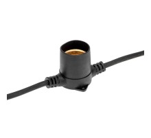 Белт-Лайт 10 м, черный каучук, шаг 50 см, 20 патронов, IP44  331-331  NEON-NIGHT