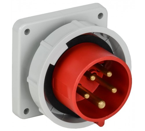 Вилка встраиваемая ССИ-3152 16А-6ч 380В 3P+PE+N IP67  PSR32-016-5-0-67  IEK