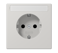 Штепсельная розетка SCHUKO 16A, 250V~ с защитой от детей и полем для надписи; светло-серая  LS1520KINALG  Jung
