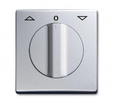 Плата центр. (накладка) с поворотной ручкой, для мех. Выкл. жалюзи , IP44, серия Allwetter 44, цвет серебр.-алюм.  1710-0-3802   2CKA001710A3802  A