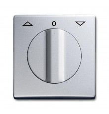 Плата центр. (накладка) с поворотной ручкой, для мех. Выкл. жалюзи , IP44, серия Allwetter 44, цвет серебр.-алюм.  1710-0-3802   2CKA001710A3802  A