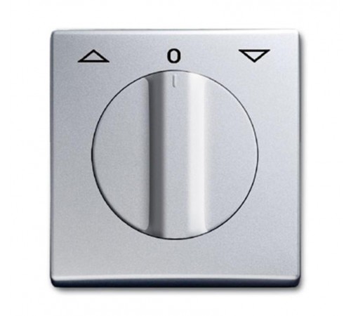 Плата центр. (накладка) с поворотной ручкой, для мех. Выкл. жалюзи , IP44, серия Allwetter 44, цвет серебр.-алюм.  1710-0-3802   2CKA001710A3802  A