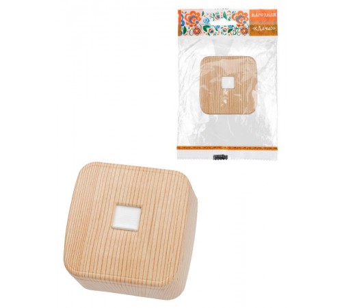 Розетка компьютерная (RJ-45) открытой установки IP20, сосна "Дача" Народная  SQ1824-0081  TDM