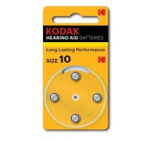 Батарейки  ZA10-4BL [KZA10-4] MAX Hearing Aid (40/400/32000)  Б0044790  Kodak