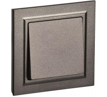 BRITE Выключатель 1-клавишный 10А в сборе ВСР10-1-0-БрТБ темная бронза  BR-V10-0-10-K45-F  IEK