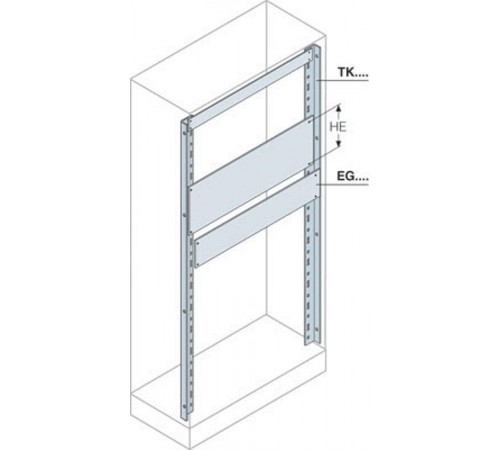 Панель алюминиевая для 19 дюймов 12HE H=533мм  EG1912  ABB