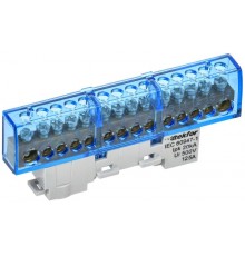 TEKFOR Шина N "ноль" изолированная на универсальном держателе 8х12-14-С  TF-NN20-14-KL-K07  IEK