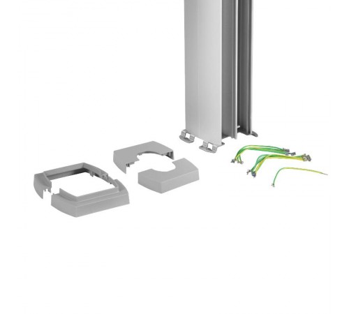 Snap-On колонна алюминиевая с крышкой из алюминия 4 секции, высота 3,3 метра, цвет алюминий  653051  Legrand