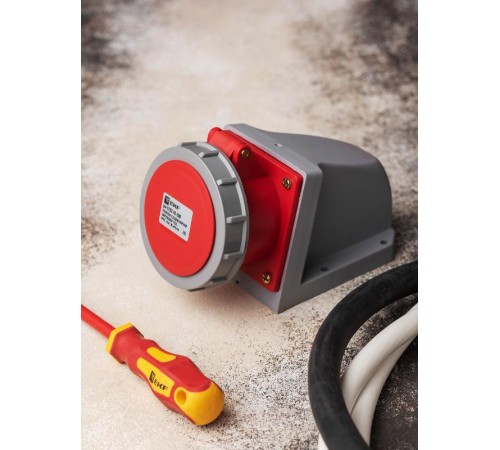 Розетка стационарная наружная 1152 3Р+РЕ+N 16А 380В IP67 EKF PROxima  ps-1152-16-380  EKF