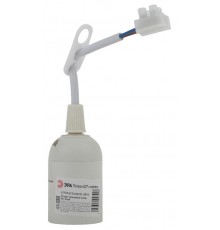 Патрон Е27 с клеммной колодкой,пластик, белый  Б0043676  ЭРА