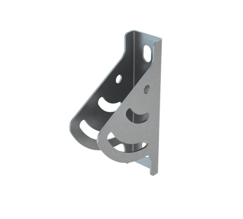 Крепление консолей без опоры к наклонным поверхностям HD  UPDH HD  КМ - профиль