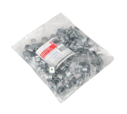 Скоба металлическая однолапковая СМО d16-17мм. (100шт.) EKF PROxima  sm-1-16-17  EKF