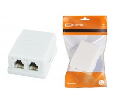 Телефонная розетка 2x6Р-4С  SQ1809-0002  TDM